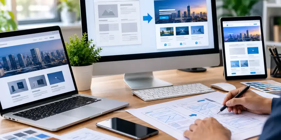 Modern Website Redesign for Better Business Growth Website Redesign Services in Delhi